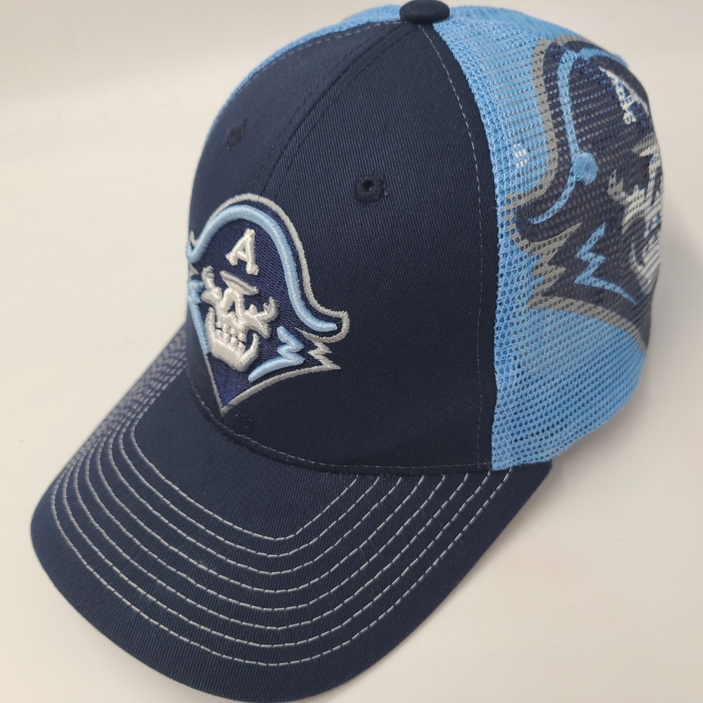 Milwaukee Admirals Hat Snapback Trucker Mesh Zephyr Blue AHL Hockey Logo Men